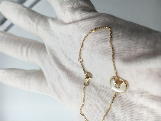 Bộ đồ trang sức Amulette vàng sang trọng kiểu XS Mô hình với một viên kim cương rực rỡ - Cắt