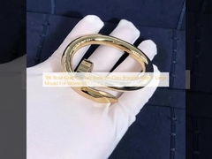 Vòng Tay Xe Hơi Vàng Hồng 18K Juste Un Clou Size 17 Mẫu Lớn Dành Cho Nữ