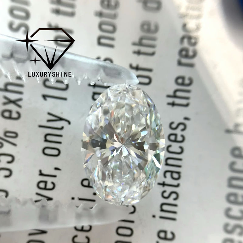 Chất lượng Kim Cương Nuôi Cấy LuxuryShine 0.1-10CT VS2 Màu D-F Trắng Oval Cắt Xuất Sắc Với Giấy Chứng Nhận IGI 3EX Cắt Đá Bán Sỉ nhà máy