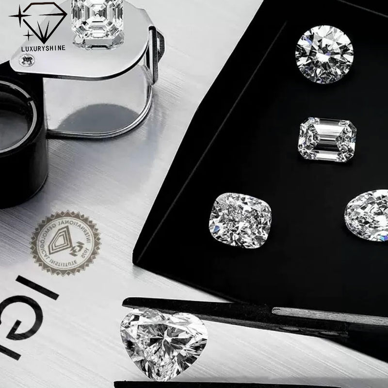 Chất lượng LuxuryShine VS2 Hình Trái Tim Cắt Xuất Sắc Kim Cương Nuôi Cấy Trong Phòng Thí Nghiệm Kim Cương Thật & Trang Sức Cưới & Trang Sức Tùy Chỉnh Hỗ Trợ Tùy Chỉnh Đặc Biệt nhà máy