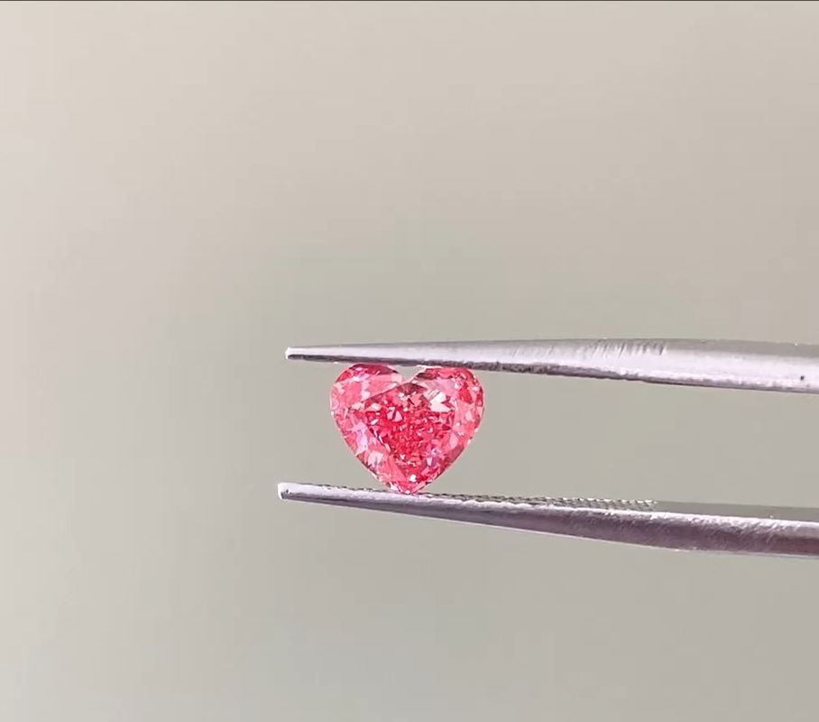 Chất lượng LuxuryShine Fancy Pink / Fancy Intense Pink / Fancy Vivid Pink Heart Cut Lab Diamond trưởng thành VVS-VS1 Kim cương thực & đồ trang sức cưới & đồ trang sức tùy chỉnh nhà máy