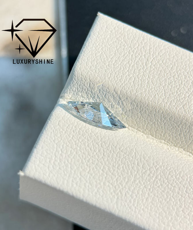 Chất lượng LuxuryShine VVS2 Marquise Shape 0.3-15ct Xương kim cương trồng trong phòng thí nghiệm Màu D-F 3EX Đá cắt với Giấy chứng nhận IGI Đá thật nhà máy
