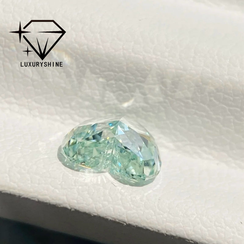 Chất lượng Kim Cương Nuôi Cấy Hình Trái Tim Màu Hồng / Vàng / Xanh Lá Cây LuxuryShine, VVS-VS Kim Cương Thật & Trang Sức Cưới & Trang Sức Tùy Chỉnh nhà máy