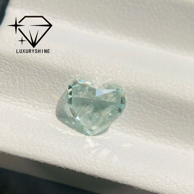 Chất lượng Kim Cương Nuôi Cấy Hình Trái Tim Màu Hồng / Vàng / Xanh Lá Cây LuxuryShine, VVS-VS Kim Cương Thật & Trang Sức Cưới & Trang Sức Tùy Chỉnh nhà máy