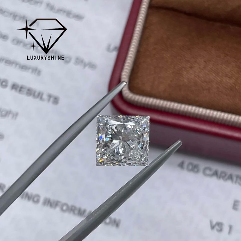 Chất lượng LuxuryShine Princess Cut Lab Diamond trưởng thành D-F Màu VVS-VS Với Giấy chứng nhận IGI nhà máy