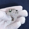 18K White Gold Cartier Panther Ring Real Emeralds Onyx Diamonds