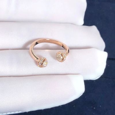 Chất lượng Chiếc nhẫn sở hữu Piaget mở bằng vàng hồng 18K với 58 viên kim cương cắt sáng chói nhà máy