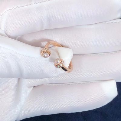 Chất lượng Chiếc nhẫn sở hữu Piaget mở bằng vàng hồng 18K với 58 viên kim cương cắt sáng chói nhà máy