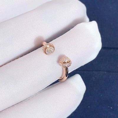 Chất lượng Chiếc nhẫn sở hữu Piaget mở bằng vàng hồng 18K với 58 viên kim cương cắt sáng chói nhà máy