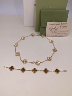 Chất lượng VCA Vintage Alhambra Bracelet 5 Motifs Vàng 18k / Hoa hồng / Vàng trắng nhà máy