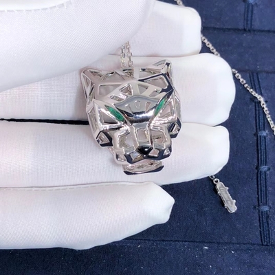 Vòng cổ xe hơi bằng vàng trắng 18K Mã não VS Kim cương tùy chỉnh