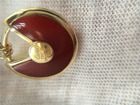 Chất lượng XS Model Đồ trang sức tùy chỉnh cao cấp Amulette De Vòng cổ bằng vàng hồng 18K Carnelian nhà máy