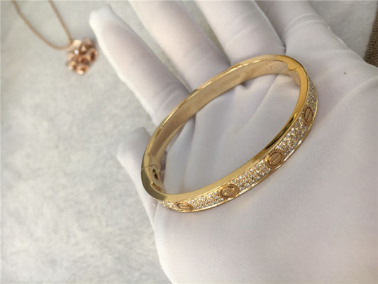 Chất lượng Bộ đồ trang sức bằng kim cương sang trọng bằng vàng 18k với 2 viên kim cương không có đá quý nhà máy