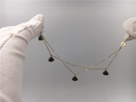 Chất lượng 18K Vàng Vàng Đen Luxury Diva Bracelet Women With Mother Of Pearl nhà máy