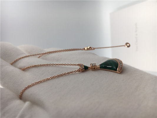 Chất lượng Đồ trang sức sang trọng sang trọng Trang sức Divas Dream Vòng cổ CL857473 Với Malachite / Kim cương nhà máy