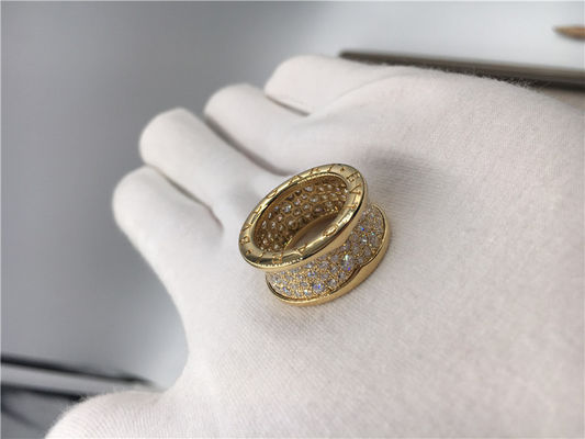 Chất lượng Trang sức sang trọng cho nam giới băng cưới, vàng 18k vàng vàng nhẫn trang sức sang trọng cổ điển với kim cương nhà máy