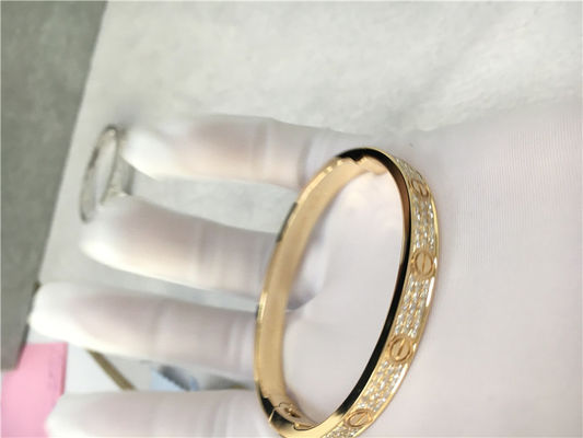 Chất lượng Kim cương cao cấp trang sức tùy chỉnh tình yêu Vòng tay tình yêu Vàng vàng 18K nhà máy