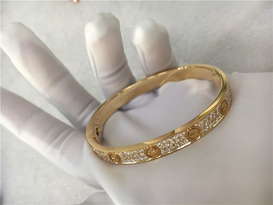 Chất lượng Kim cương cao cấp trang sức tùy chỉnh tình yêu Vòng tay tình yêu Vàng vàng 18K nhà máy