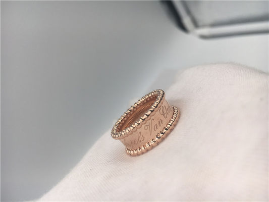 Chất lượng Nhẫn đính hôn vàng hồng cổ điển, nhẫn đính hôn dây đeo bằng vàng cho nữ nhà máy