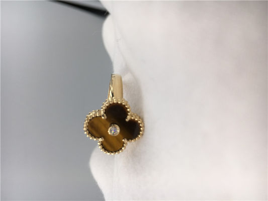 Chất lượng Tiger’S Eye / Vòng kim cương tròn vàng 18K được làm thủ công sang trọng cho đám cưới nhà máy