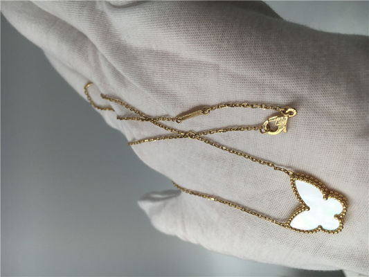 Chất lượng Vòng cổ bướm Van Cleef And Arpels, Vòng đeo tay Alhambra may mắn bằng vàng 18k nhà máy