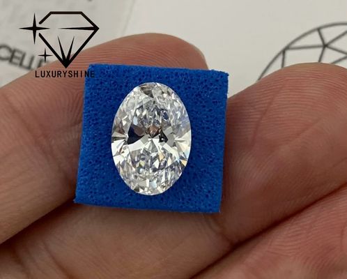 Chất lượng LuxuryShine tuyệt vời cắt phòng thí nghiệm trưởng thành kim cương D-F Màu trắng hình bầu dục 0.1-10CT VS1 với chứng chỉ IGI 3EX cắt đá nhà máy