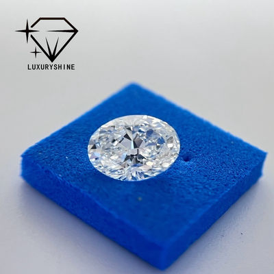 Chất lượng LuxuryShine tuyệt vời cắt phòng thí nghiệm trưởng thành kim cương D-F Màu trắng hình bầu dục 0.1-10CT VS1 với chứng chỉ IGI 3EX cắt đá nhà máy