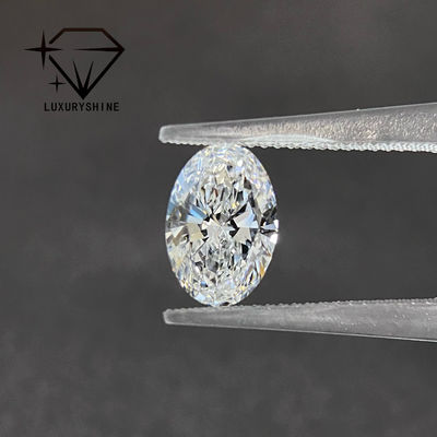 Chất lượng LuxuryShine tuyệt vời cắt phòng thí nghiệm trưởng thành kim cương D-F Màu trắng hình bầu dục 0.1-10CT VS1 với chứng chỉ IGI 3EX cắt đá nhà máy