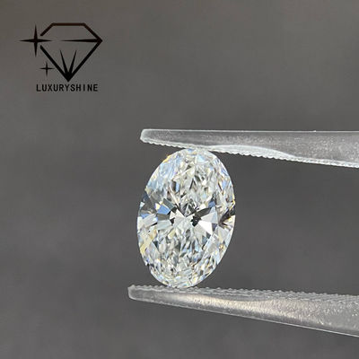 Chất lượng LuxuryShine tuyệt vời cắt phòng thí nghiệm trưởng thành kim cương D-F Màu trắng hình bầu dục 0.1-10CT VS1 với chứng chỉ IGI 3EX cắt đá nhà máy