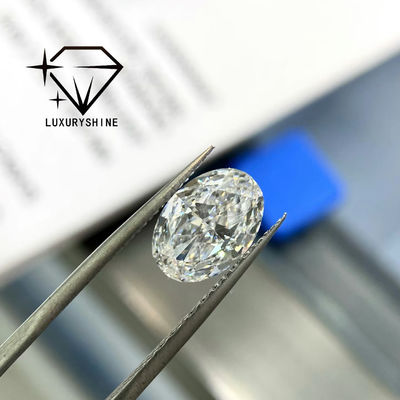 Chất lượng Kim Cương Nuôi Cấy LuxuryShine 0.1-10CT VS2 Màu D-F Trắng Oval Cắt Xuất Sắc Với Giấy Chứng Nhận IGI 3EX Cắt Đá Bán Sỉ nhà máy