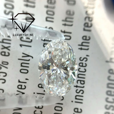 Chất lượng Kim Cương Nuôi Cấy LuxuryShine 0.1-10CT VS2 Màu D-F Trắng Oval Cắt Xuất Sắc Với Giấy Chứng Nhận IGI 3EX Cắt Đá Bán Sỉ nhà máy
