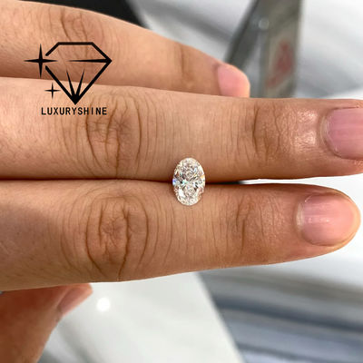 Chất lượng Kim Cương Nuôi Cấy LuxuryShine 0.1-10CT VS2 Màu D-F Trắng Oval Cắt Xuất Sắc Với Giấy Chứng Nhận IGI 3EX Cắt Đá Bán Sỉ nhà máy