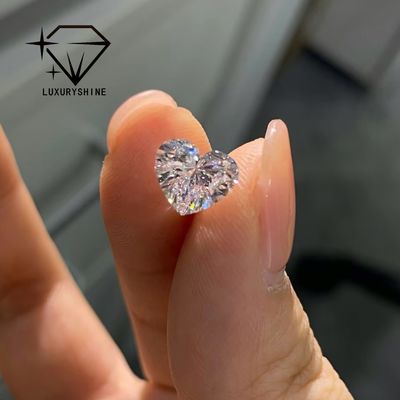Chất lượng Kim Cương Nuôi Cấy LuxuryShine VS1 Trắng Hình Trái Tim Cắt Excellent 1CT 2CT 3CT 4CT 5CT Hỗ Trợ Tùy Chỉnh Đặc Biệt nhà máy