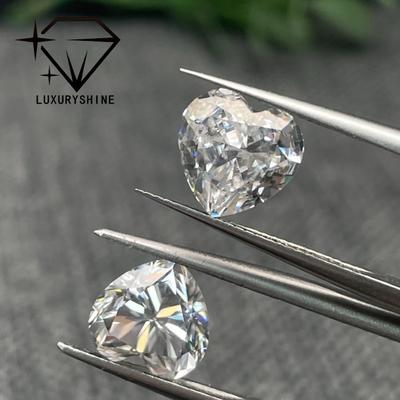 LuxuryShine VS2 Hình Trái Tim Cắt Xuất Sắc Kim Cương Nuôi Cấy Trong Phòng Thí Nghiệm Kim Cương Thật & Trang Sức Cưới & Trang Sức Tùy Chỉnh Hỗ Trợ Tùy Chỉnh Đặc Biệt