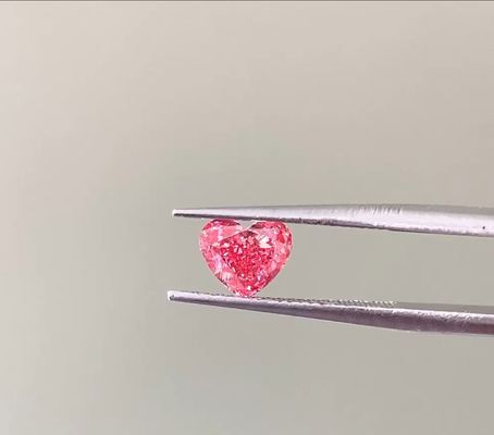 Chất lượng LuxuryShine Fancy Pink / Fancy Intense Pink / Fancy Vivid Pink Heart Cut Lab Diamond trưởng thành VVS-VS1 Kim cương thực & đồ trang sức cưới & đồ trang sức tùy chỉnh nhà máy