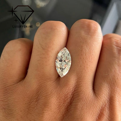 Chất lượng LuxuryShine VVS2 Marquise Shape 0.3-15ct Xương kim cương trồng trong phòng thí nghiệm Màu D-F 3EX Đá cắt với Giấy chứng nhận IGI Đá thật nhà máy