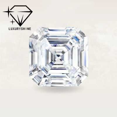 Chất lượng LuxuryShine VVS-VS Asscher Shape Lab Kim cương trưởng thành 0.1-10CT D-F Màu kim cương trắng Với Giấy chứng nhận IGI 3EX Đá cắt nhà máy