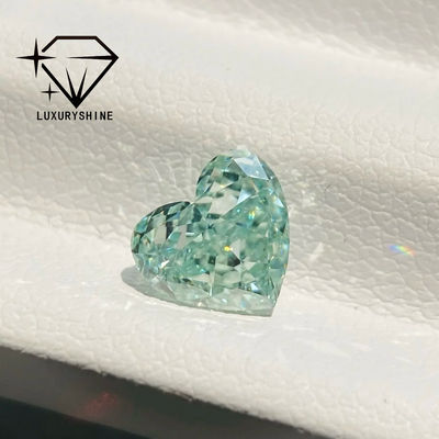 Chất lượng Kim Cương Nuôi Cấy Hình Trái Tim Màu Hồng / Vàng / Xanh Lá Cây LuxuryShine, VVS-VS Kim Cương Thật & Trang Sức Cưới & Trang Sức Tùy Chỉnh nhà máy