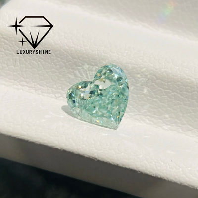 Chất lượng Kim Cương Nuôi Cấy Hình Trái Tim Màu Hồng / Vàng / Xanh Lá Cây LuxuryShine, VVS-VS Kim Cương Thật & Trang Sức Cưới & Trang Sức Tùy Chỉnh nhà máy