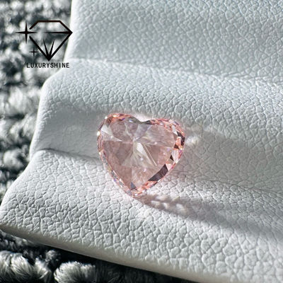 Chất lượng Kim Cương Nuôi Cấy Hình Trái Tim Màu Hồng / Vàng / Xanh Lá Cây LuxuryShine, VVS-VS Kim Cương Thật & Trang Sức Cưới & Trang Sức Tùy Chỉnh nhà máy