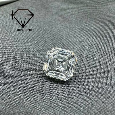 Chất lượng Kim cương nhân tạo hình Asscher LuxuryShine VVS-VS 0.1-10CT, màu D-F, có giấy chứng nhận IGI, cắt 3EX nhà máy