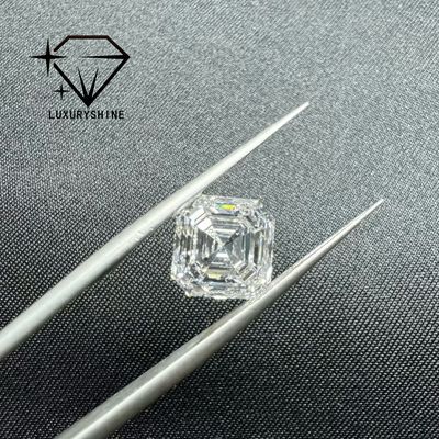 Chất lượng Kim cương nhân tạo hình Asscher LuxuryShine VVS-VS 0.1-10CT, màu D-F, có giấy chứng nhận IGI, cắt 3EX nhà máy