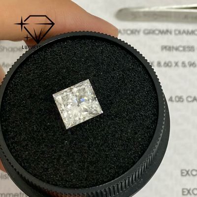 Chất lượng LuxuryShine Princess Cut Lab Diamond trưởng thành D-F Màu VVS-VS Với Giấy chứng nhận IGI nhà máy