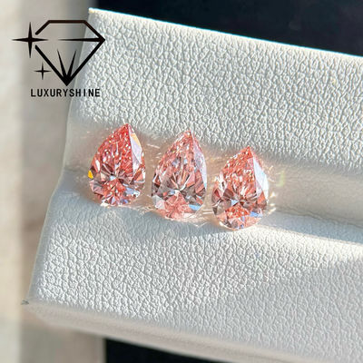Chất lượng LuxuryShine 1-15CT Kim cương hồng Fancy hình quả lê nuôi cấy trong phòng thí nghiệm VVS-VS Kim cương rời & Trang sức cưới & Trang sức tùy chỉnh ﻿ nhà máy