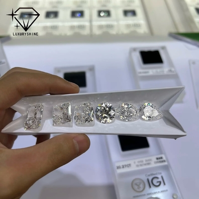 LuxuryShine VS1-VS2 Phòng thí nghiệm trưởng thành kim cương kim cương lỏng trái tim/Princess/Oval/Round/Cushion/Pear/Asscher đồ trang sức tùy chỉnh