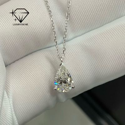 Chất lượng Vòng cổ kim cương xa xỉ với độ trong VS2 và điểm nhấn gốm xanh mạ vàng hồng 18k nhà máy