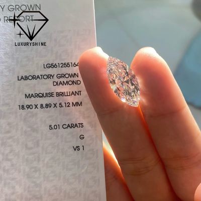 Chất lượng Máy thí nghiệm phát triển Marquise Diamond VVS-VS D-F Màu IGI được chứng nhận nhà máy