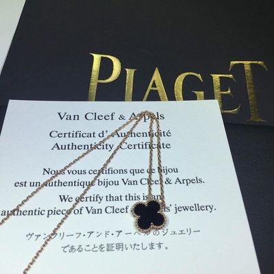 Chất lượng Van Cleef Arpels Trang sức vàng sang trọng Mặt dây chuyền Alhambra ngọt ngào Mặt dây chuyền vàng vàng Mẹ ngọc trai nhà máy