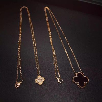Chất lượng Van Cleef Arpels Trang sức vàng sang trọng Mặt dây chuyền Alhambra ngọt ngào Mặt dây chuyền vàng vàng Mẹ ngọc trai nhà máy