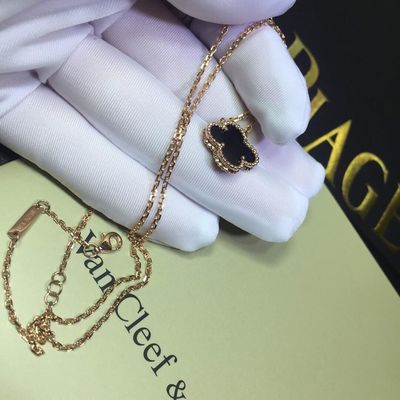 Chất lượng Van Cleef Arpels Trang sức vàng sang trọng Mặt dây chuyền Alhambra ngọt ngào Mặt dây chuyền vàng vàng Mẹ ngọc trai nhà máy
